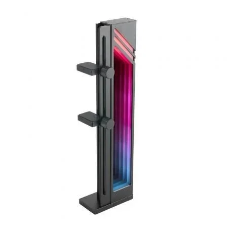 Mars Gaming MCAGCB Soporte VGA Universal Aluminio Negro Base Magnética Antideslizante Iluminación ARGB